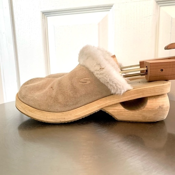 Vintage SKECHERS chunky platform mules 90s y2k clogs bratz fuzzy womens 9 - Picture 2 of 11